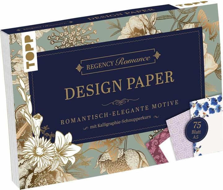 Produktbild Riemer:Regency Romance Design Paper Blo (A5, Harter Einband)