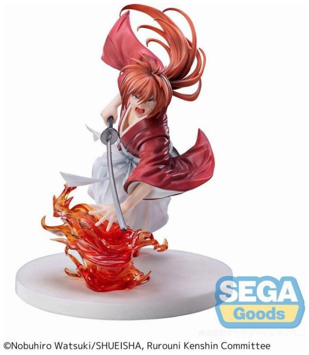 Actual product image Sega Rurouni Kenshin Luminasta PVC Statue "Rurouni Kenshin" "Kenshin Himura" 15 cm