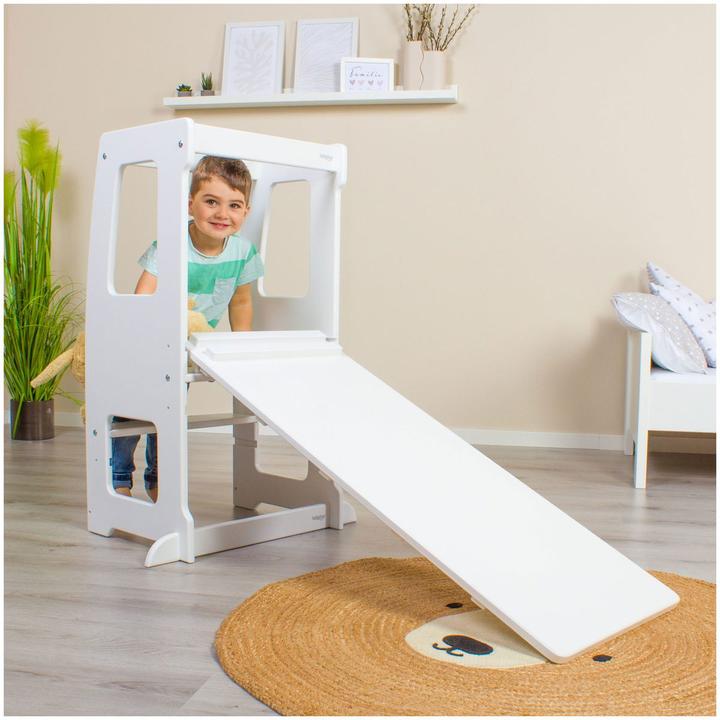Produktbild Tobi Kletterleiter und Rutsche 2in1 weiss lackiert