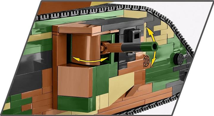 Actual product image Cobi Historical Collection Great War British Tank Brand I Male no C.19
