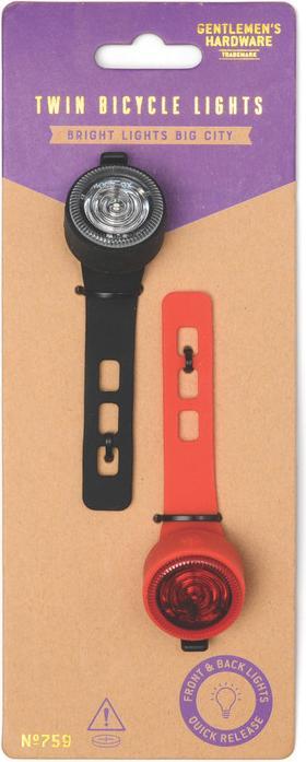 Actual product image Gentlemen's Hardware Mini Twin Bicycle Lights