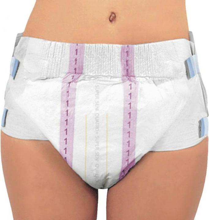 Produktbild Seni Quatro Windelhosen XL atmungsaktiv Hüftumfang 130-170cm 9 Tropfen (10 x, Large plus)