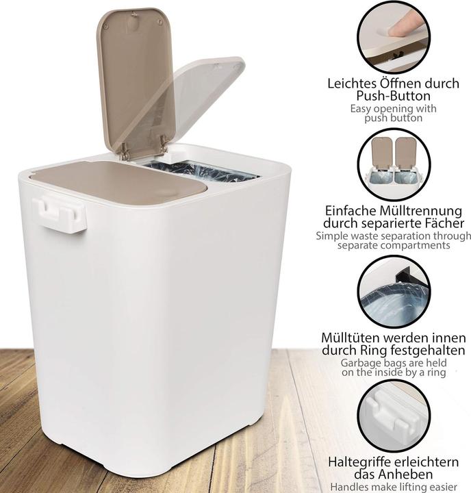 Actual product image Onvaya Ben waste separation system (18 l)