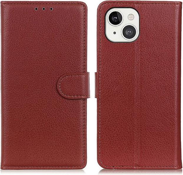 Produktbild MU Classic Litchi Leder Bookcover Series (Apple iPhone 13)