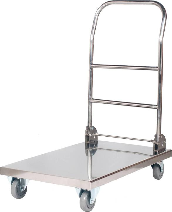 Produktbild Royal Catering Transportwagen Edelstahl Handwagen Plattformwagen Rollwagen Klappwagen 330Kg (330 kg)