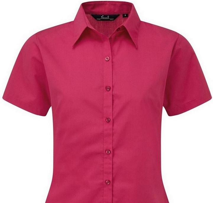 Actual product image Premier Short sleeve poplin blouse work shirt (36)