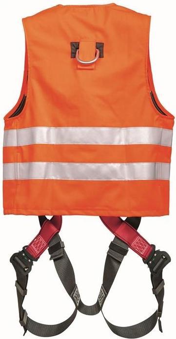 Actual product image MAS High visibility waistcoat MAS40 Quick EN361 EN20471 2-point, waistcoat orange for size 44-54 (44, 45, 46, 47, 48, 49, 50, 51, 52, 53, 54)