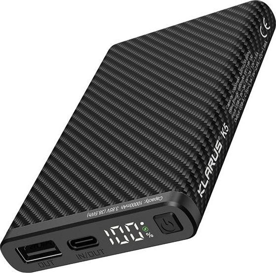 Actual product image Klarus K5 - Waterproof Ultralight Powerbank (10000 mAh, 22.50 W, 385 Wh)