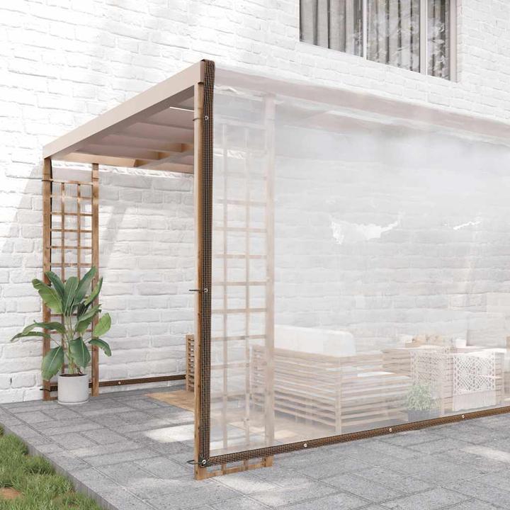 Image du produit VidaXL Bâche transparente avec oeillets 10x10 m polyéthylène bâche transparente (10 x 10 m)