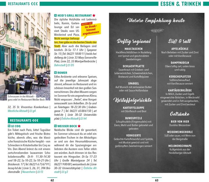 Image du produit Reiseführer Heidelberg (Allemand, Christl Bootsma, Marlen O'Brien, 2023)