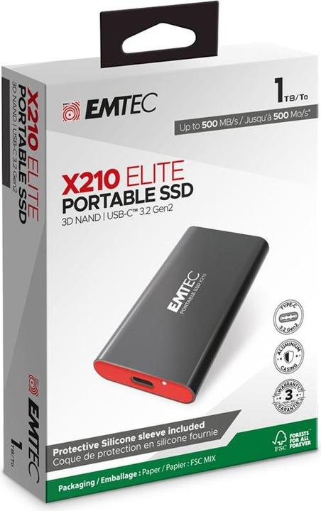 Image du produit Emtec X210G Gaming SSD (1000 Go)