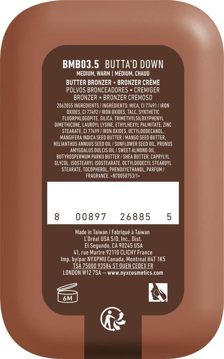 Produktbild NYX Professional Make-Up Nyx Bronzer (3.5 Butta'd Down, Bronzer, 5 g)
