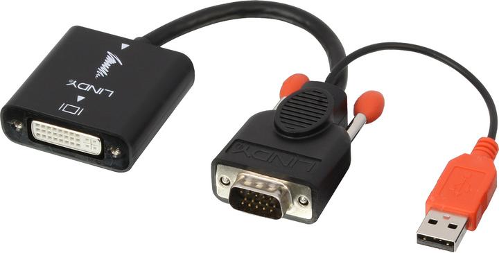 Immagine prodotto Lindy Adattatore video VGA-DVI (0.20 m, DVI)