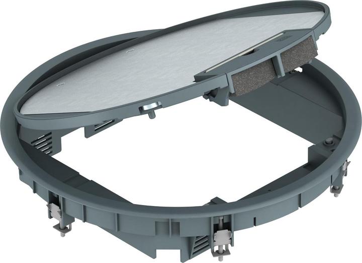Actual product image OBO Bettermann GESR9 U 7011 Service outlet for uni mounting 324x61 PA iron grey 740552