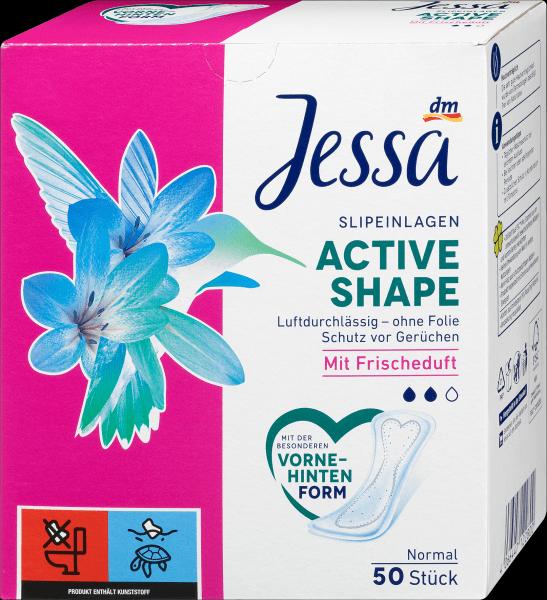 Immagine prodotto dm Jessa Panty Liners Active Shape Fragranza fresca (Fodere per mutande)
