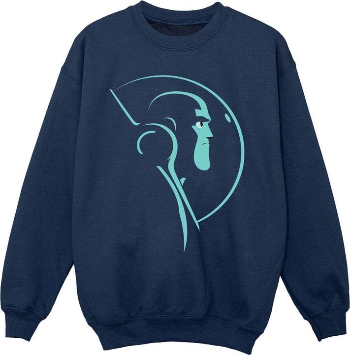 Actual product image Disney Girls Lightyear Space Helmet Stare Sweatshirt (116)