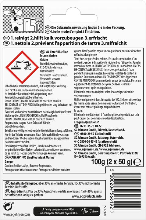 Immagine prodotto WC-Ente Blocco blu Intank