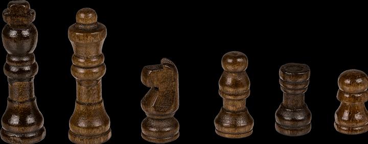 Actual product image Out of the blue ootb - Wooden board game, chess, approx. 34 x 34 cm