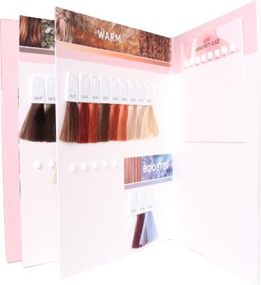 Actual product image Wella Shinefinity color chart
