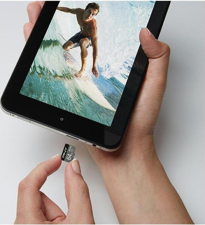 Actual product image PNY Pro Elite (64 GB, microSDXC, U3, UHS-I)