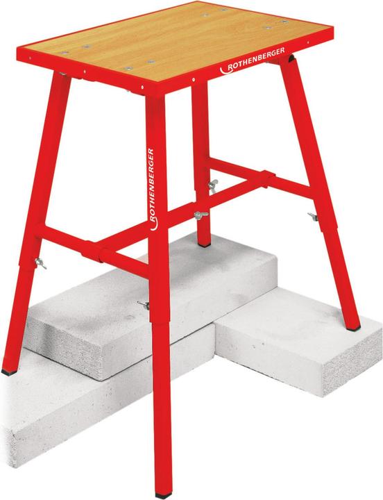 Rothenberger Telescopic workbench beech W450xD700xHmm / 30 mm board thickness (45 cm, 70 cm)