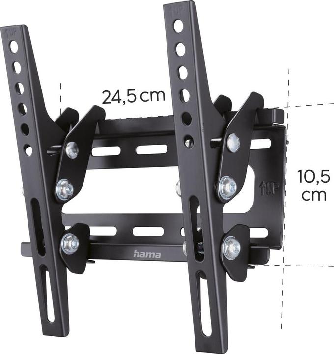 Actual product image Hama TV wall bracket, inclinable, 117 cm (46") up to 25 kg (Wall, 46", 25 kg)