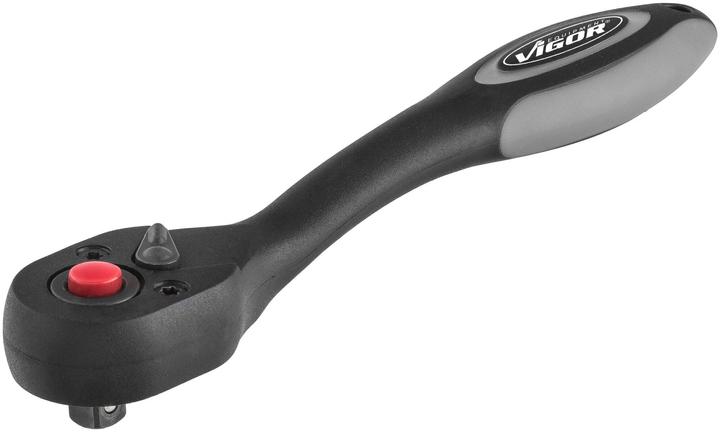 Vigor Umschaltknarre V6014 Vierkant massiv 6,3 mm (1/4 Zoll) Gesamtlänge: 150 mm (1/4")