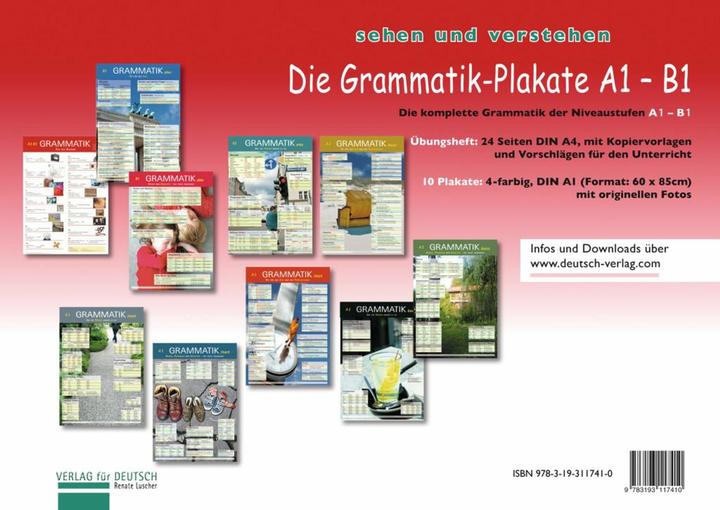 Immagine prodotto Die Grammatik-Plakate A1-B1 (Tedesco, Renate Luscher, 2016)