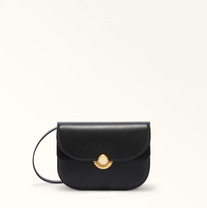 Furla sfera s shoulder bag in black leather