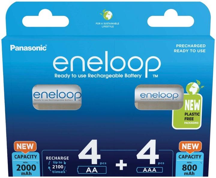 Produktbild Panasonic eneloop 4x AA + 4x AAA (8 Stk., AA, AAA, 800.20 mAh)