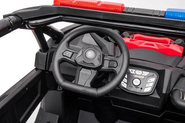 Image du produit Es-toys Kinderfahrzeug schwarz – Elektro Auto „Com 18“ – 24V7A Akku, 4x Motoren - Allrad + 2 Sitzer