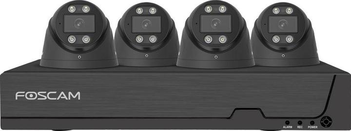 Actual product image Foscam FNA108 E T4 2T (black, FNA108E 8-channel PoE NVR, 4x T8EP camera) (3840 x 2160 pixels)