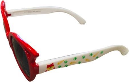 Produktbild Bekos Kinder Sonnenbrille Katze rot / weiss Polarisiert