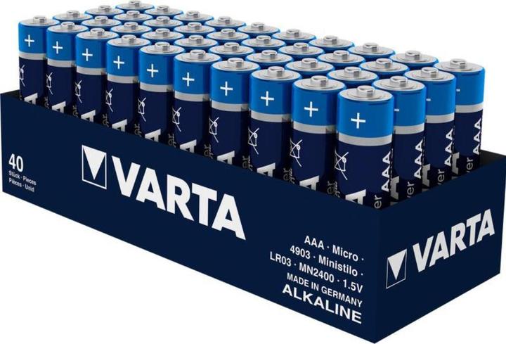 Actual product image Varta Micro (AAA) Battery Alkali-Ma (40 pcs., AAA, 1260 mAh)