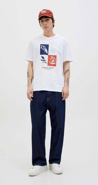 Actual product image Jack & Jones Gedruckt Rundhalsausschnitt T-shirt T-shirt (M)