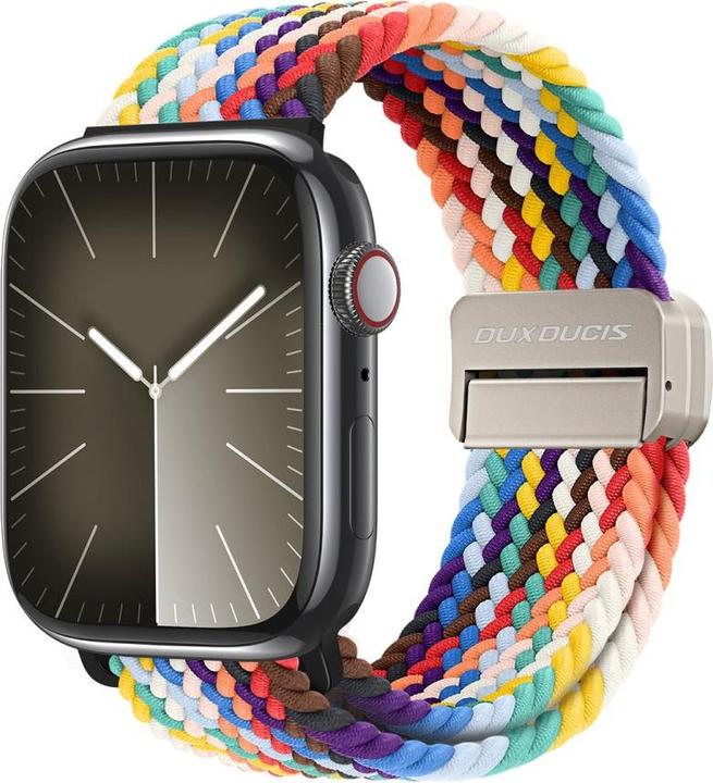 Dux Ducis Mixture Pro Bracelet Apple Watch 38mm/40mm/41mm - Arc-en-ciel (38 mm, 40 mm, 41 mm, Nylon, Apple Watch Series 2, Apple Watch Series 1, Apple Watch Series 3, Apple Watch Series 4, Apple Watch Series 5, Apple Watch Series 6, Apple Watch Series 7, Apple Watch Series 8, Apple Watch Series 9, Apple Watch SE)