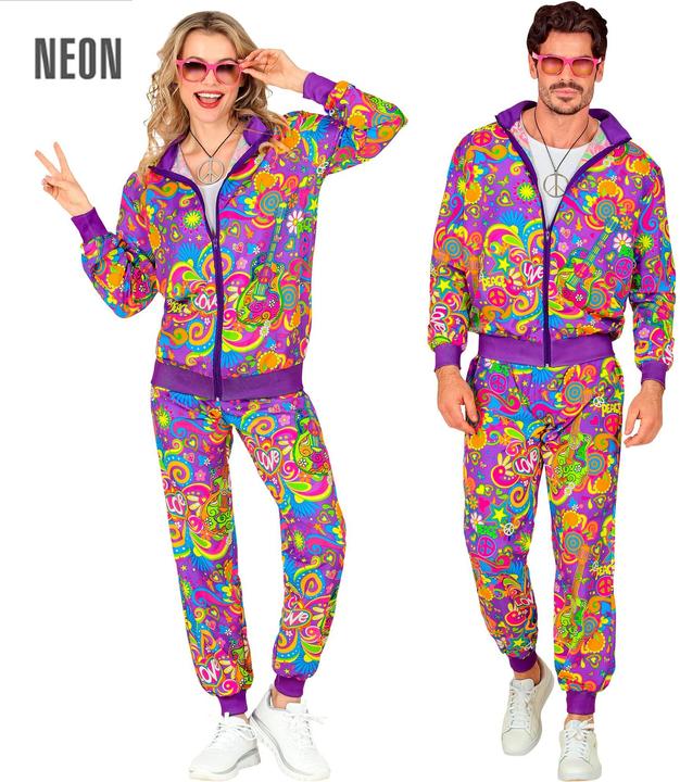 Image du produit Widmann années 60 - Hippie Flower Power Tenue de sport (L)
