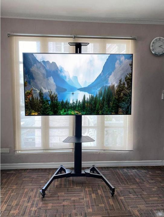 Actual product image Techly TV Trolley for LCD LED TV 37-70 inch 93-177 cm black with shelf (70", 50 kg)