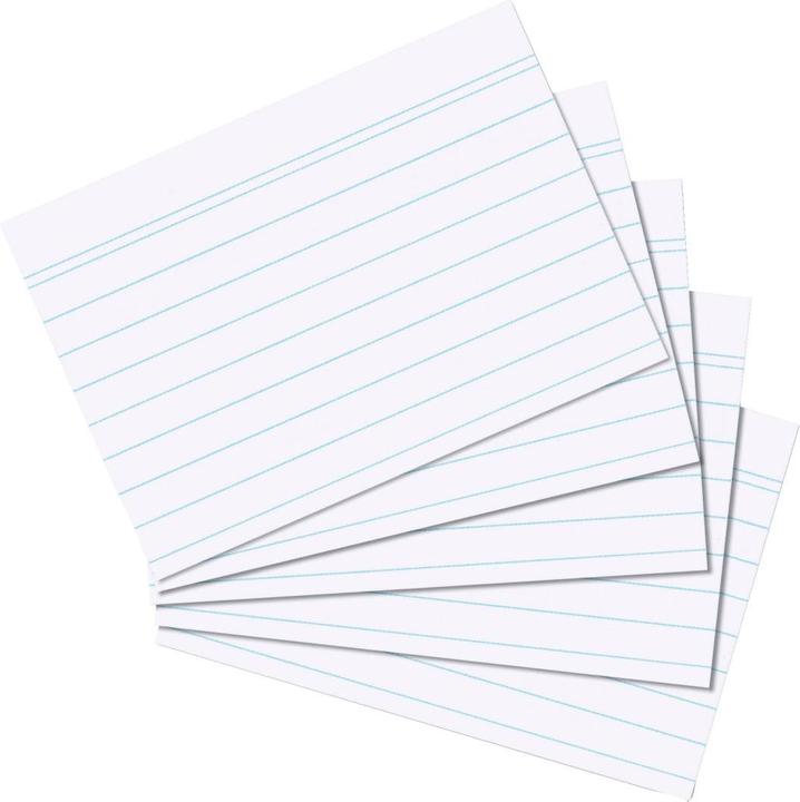 Herlitz Index cards (A6, 180 g/m², 100 x)