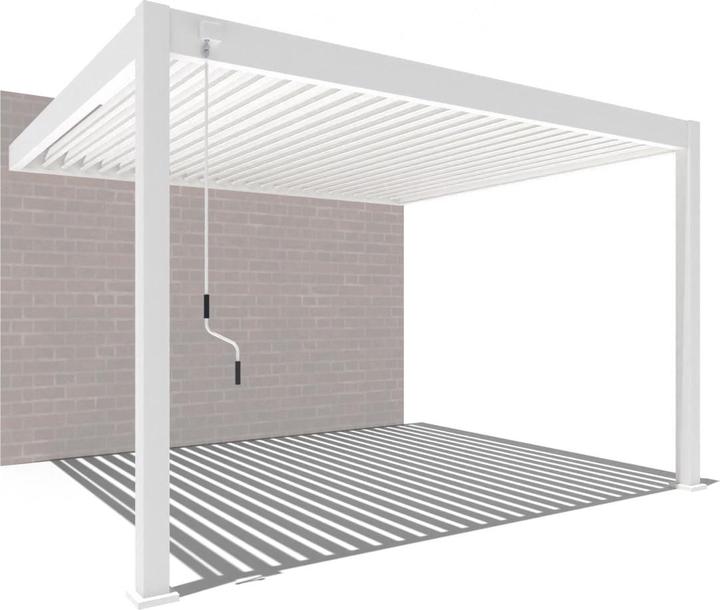 Produktbild Weide Wandpergola Deluxe Plus 3x4m Weiss (400 cm, 300 cm)