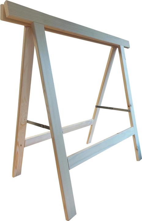 Immagine prodotto Holz Zollhaus Scala a cavalletto in abete 90 x 80 cm, colori naturali (Scala doppia, 91 cm)