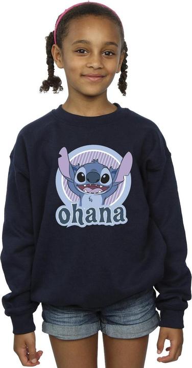 Actual product image Disney Girls Lilo And Stitch Ohana Circle Sweatshirt (128)