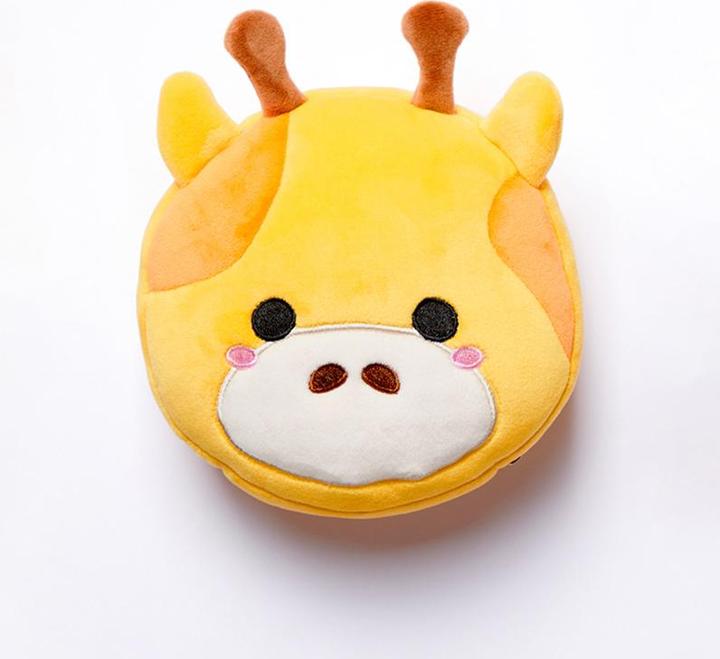 Produktbild Puckator Relaxeazzz Plüsch Giraffe rundes Reisekissen & Augenmaske (Kopf- & Nackenkissen)