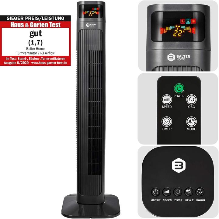Image du produit Balter Ventilateur de tour VT-3, 98cm (43 dB)