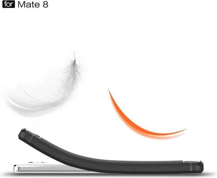 Produktbild Screenguard Huawei Mate 8 Hülle Carbon Brushed Soft TPU (Huawei Mate 8)