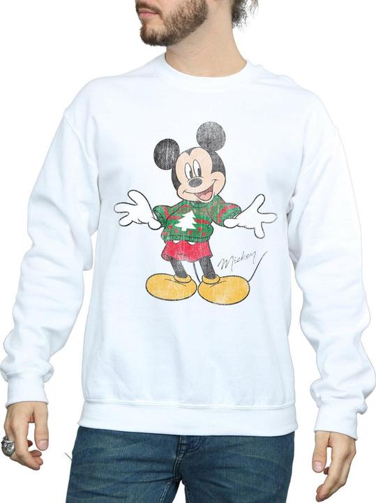 Disney Mickey Mouse Christmas Jumper Sweatshirt (S)