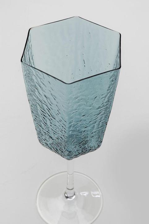 Kare Design Rotweinglas Cascata Blau (Red wine glasses)