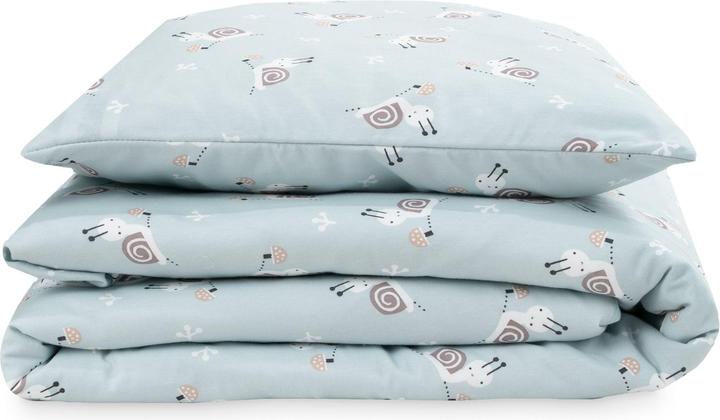 Actual product image Julius Zöllner Children's Bedding Jersey Snail 100 x 135 + 40 x 60 cm