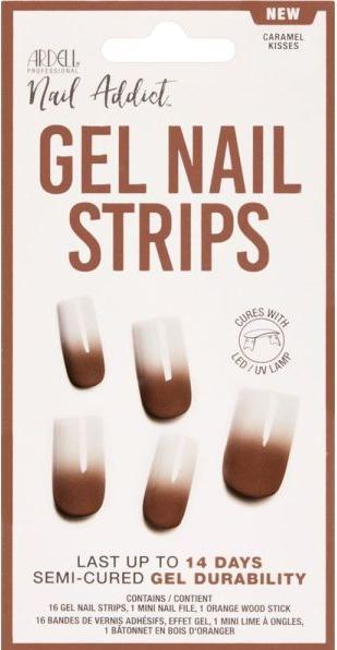 Produktbild Ardell Nail Addict - Gel Strips Caramel Kisses (Nagellacktrockner, Caramel Kisses)