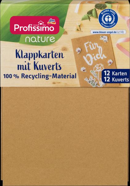 Image du produit dm Profissimo nature Jeu de cartes pliables avec enveloppes en matériau recyclé